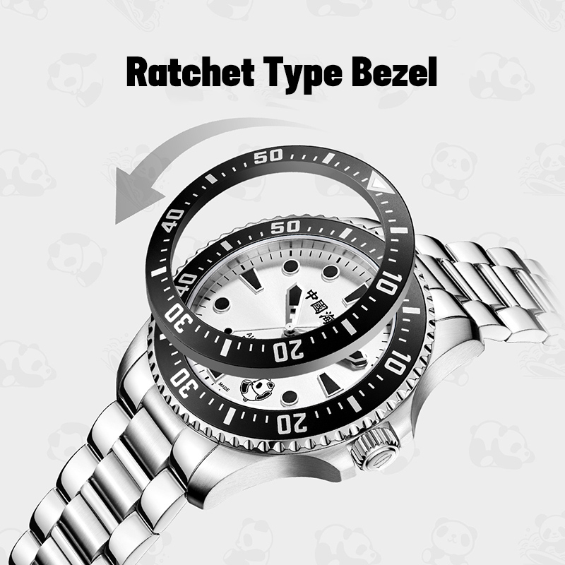 2025 Seagull Men's Watch Rolling Panda Design water proof 100M Diving Watches Automatic Mechanical Wristwatch Ocean Series 816.17.1066