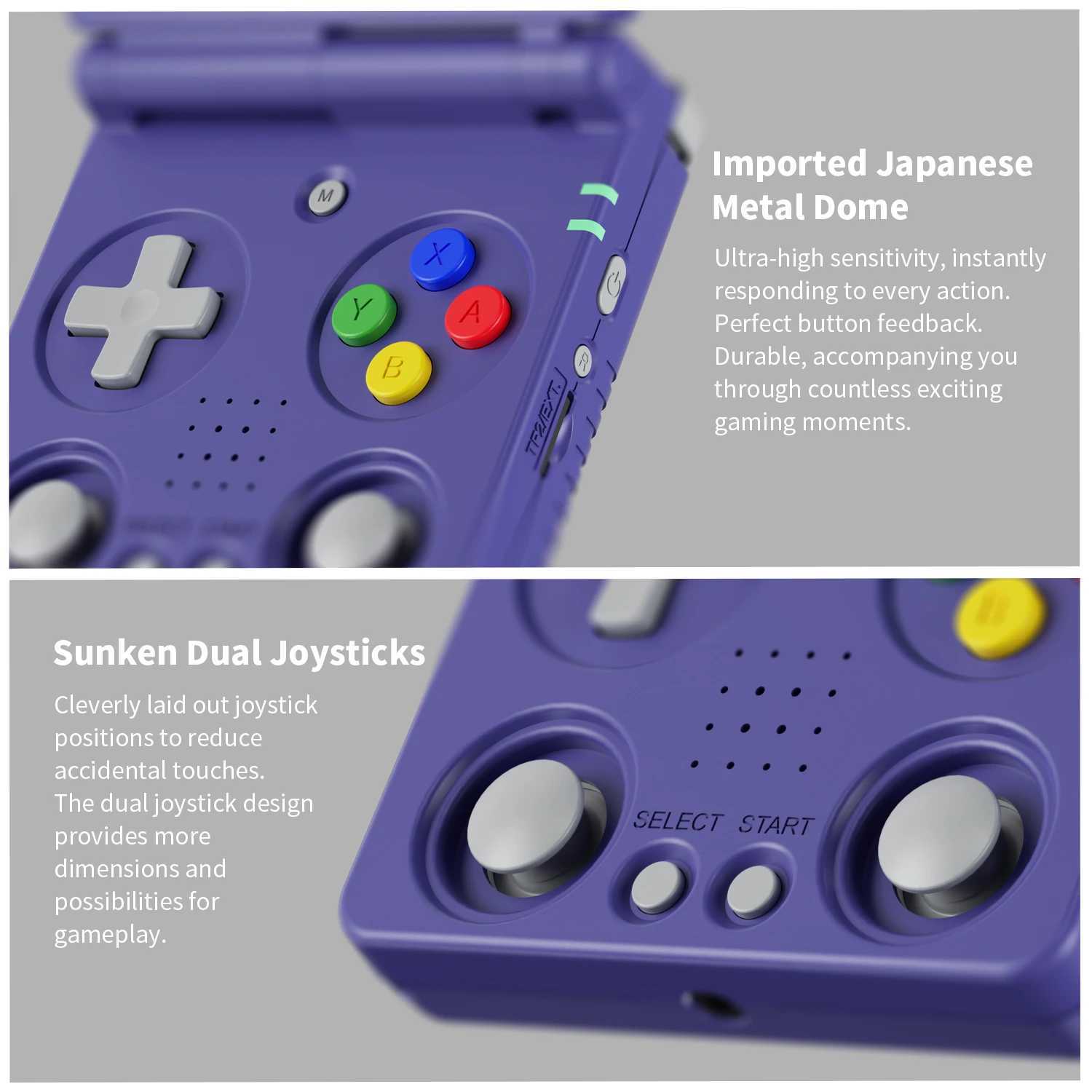 Anbernic RG34XXSP Flip Handheld Game Console 3.4-inch Screen Linux 64-bit 3300mAh WIFI Colla ible Retro Video Gaming Player XJ250619