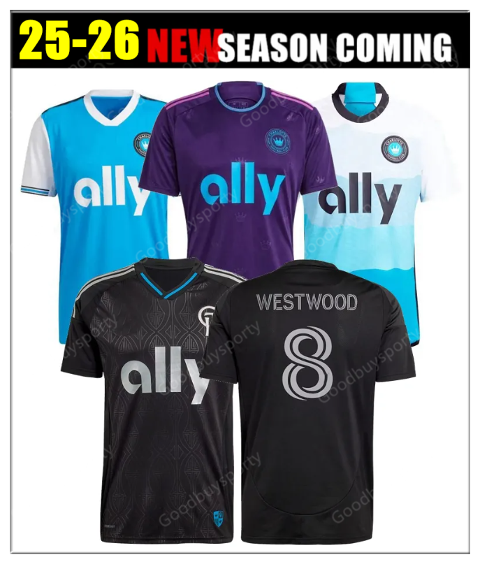 2526 Charlotte SOCCER JERSEYS FC HOME AWAY COPETTI football shirt 23 24 25 men kids kit BRONICO VARGAS BENDER TUILOMA MALANDA WESTWOOD GLESNES SWIDERSKI Ruiz FUCHS