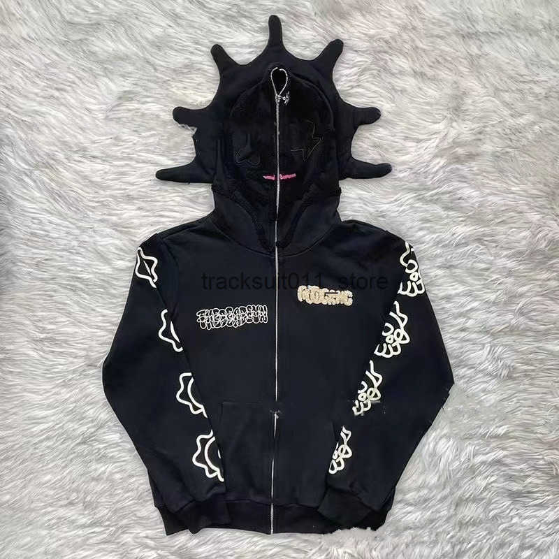 Mens Hoodies Sweatshirts Fast Glo Gang The Glory Full Zip Hoodie High Street 3D Printed Men Women Drink Cartoon Y2K Hoody Long Sved Zipper Skull Q250618