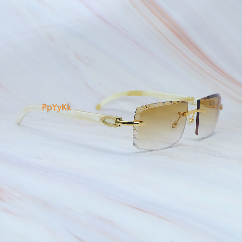 Classy glasses White Buffalo Horn Sun Glasses Small Diamond Cut Sunglasses Real Buffalo Horn Stylish Vintage Carter Luxury Eyewear Gold Frame