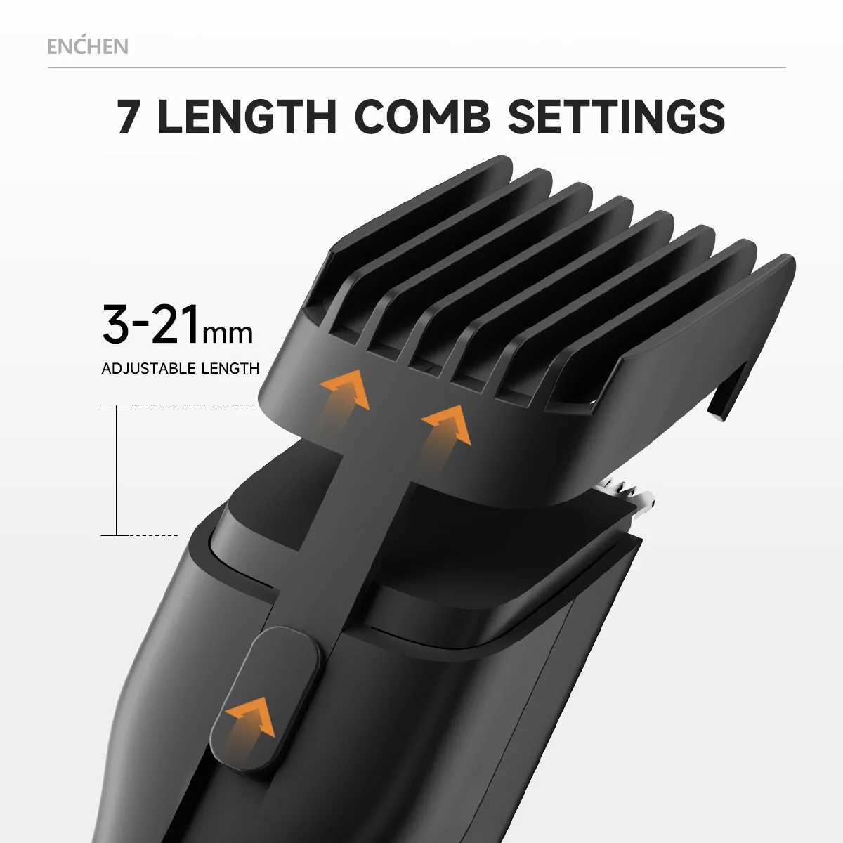 ENCHEN Hair Trimmers Adjustable Hair Trimmers Rechargeable Clippers Professional Hair Cutting Machine Body Trimmer for Men Boost R250926