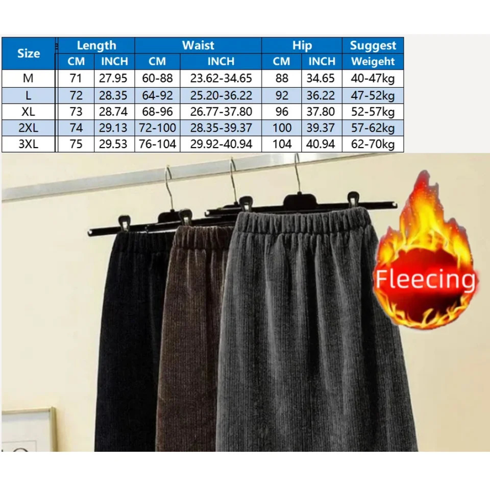 Vintage Elegant Office Ladys A-Line Skirt Back Slit Elastic Waist Thick Womens Skirt In Winter Fleece Warm Females Skirt 250619