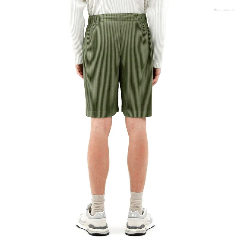 Men's Pants TOP QUALITY ISSEYS MIYAKES Japanese Pleated Shorts Draped High Street Loose Straight Drawstring Five For Men
