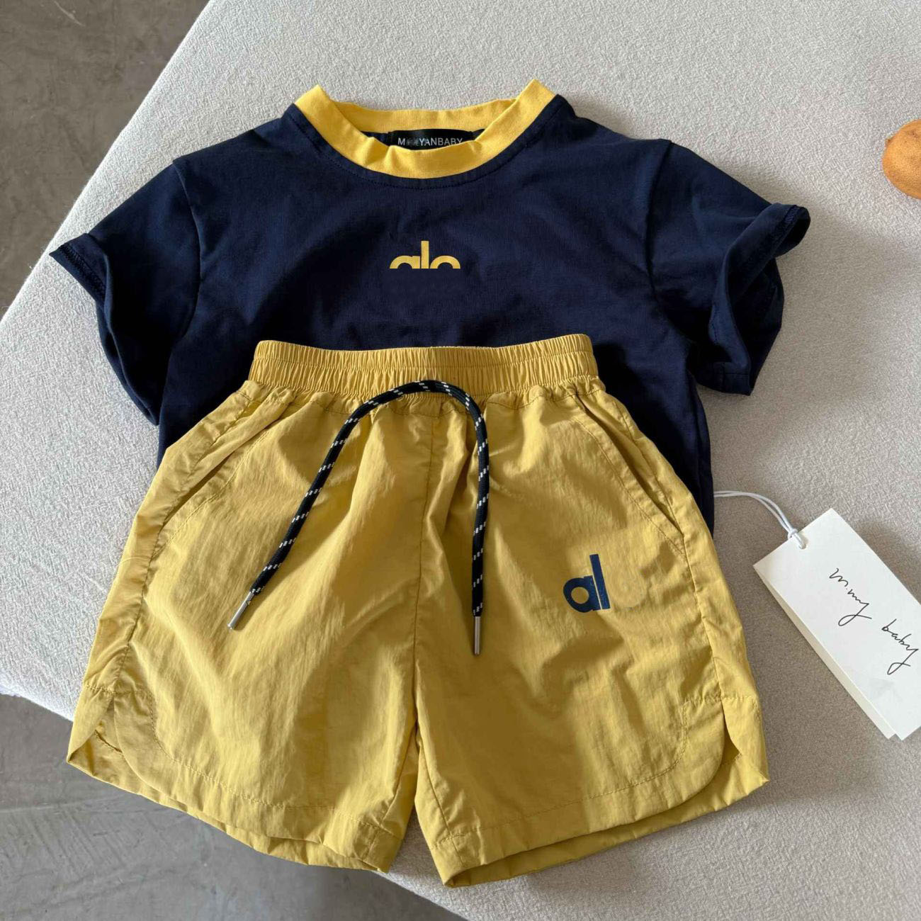 Toddler Clothes Designer Sets Infants Short Sleeve Top Baby Boy Sport Outfits Children 2pcs T-shirt Shorts