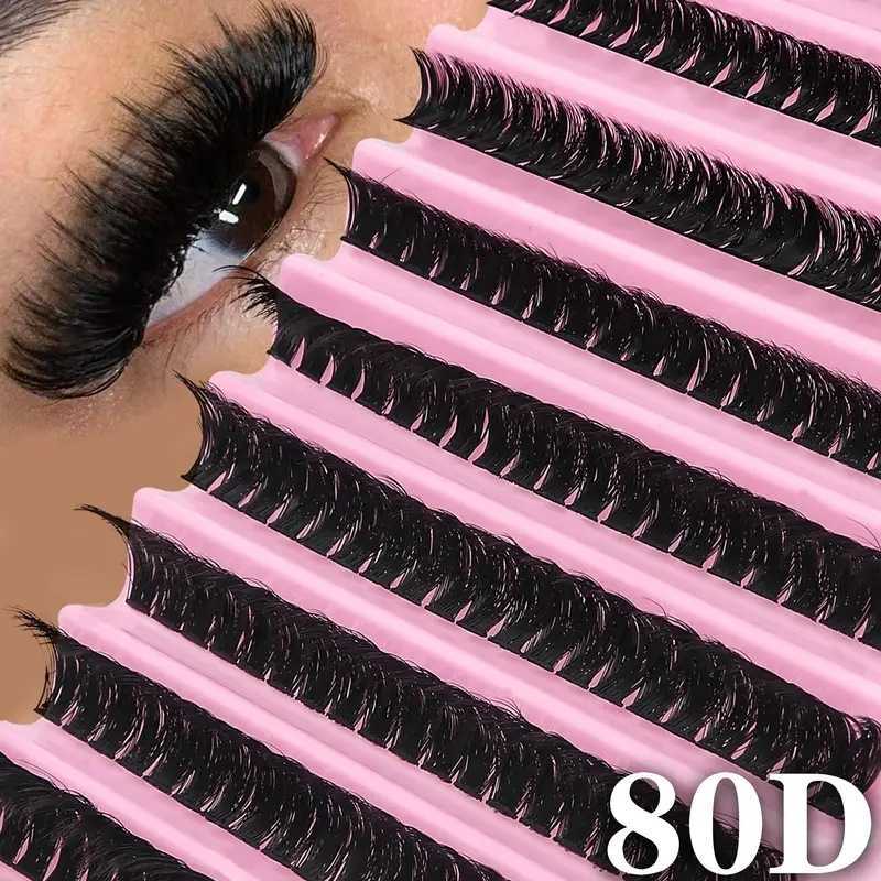 Self-Grafting Large Capacity 10 Rows Hot Melt Cluster Segment False Eyelashes Dense Fluffy Series Eyelashes 250615