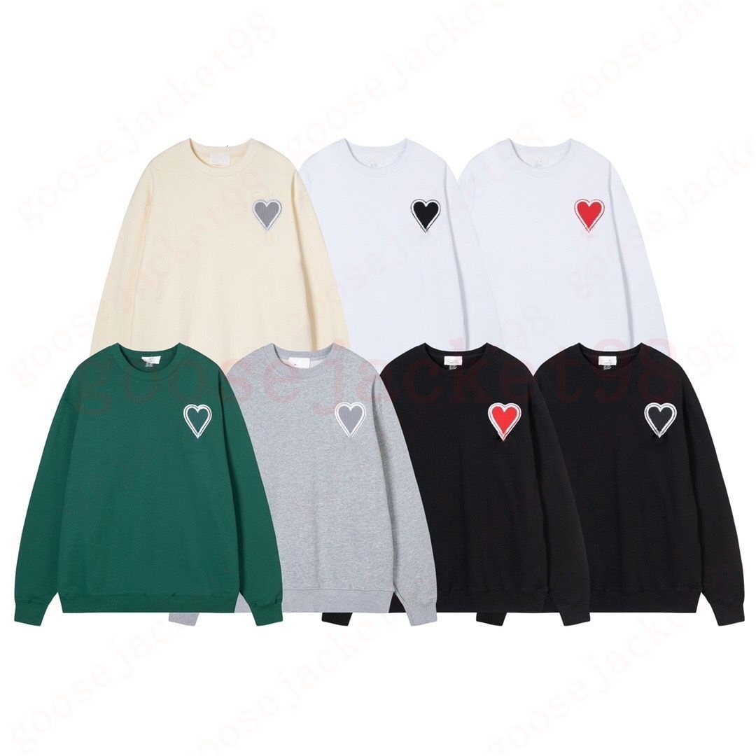 Luxury Sweatshirt Designer Red Heart Letter Pattern Embroidered Shirts Casual Hoodie Mens And Womens Couple Fashionable Top Jacket