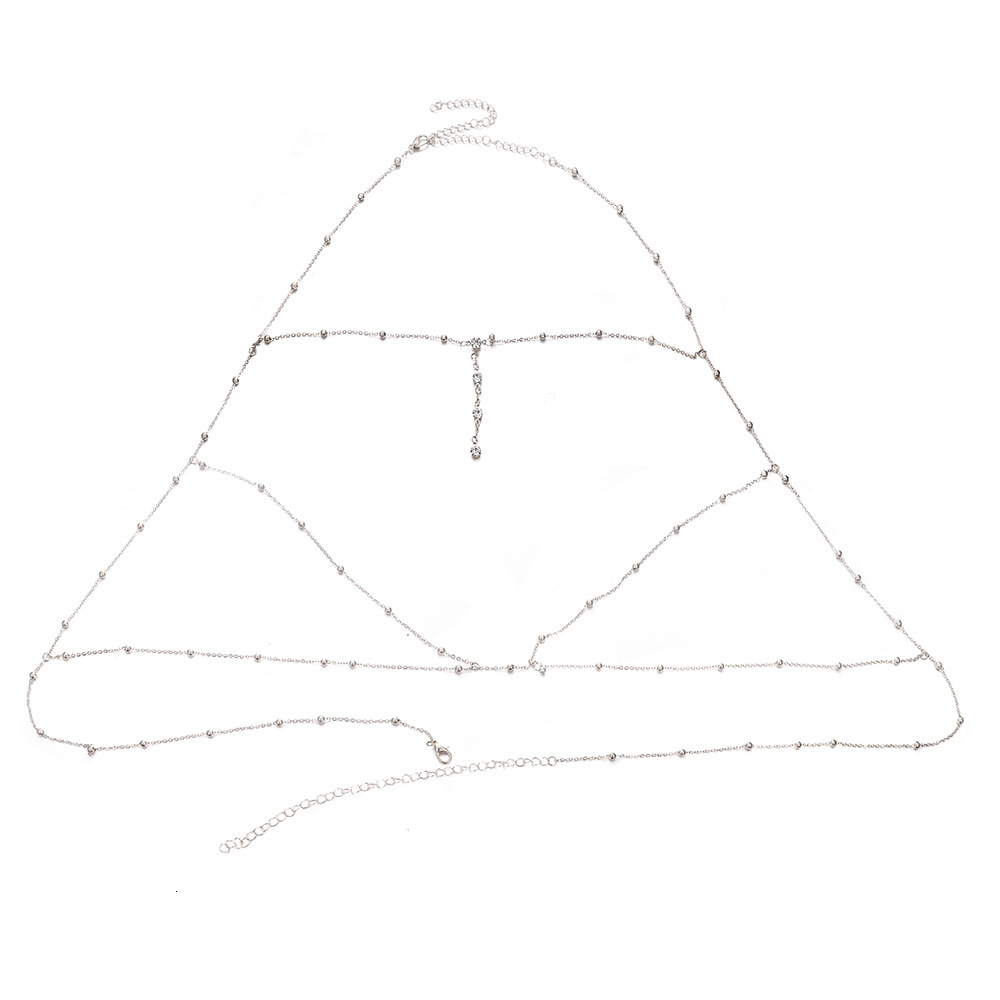Luxury Premium Sexy Y2K Beach Club Gothic Hip Hop High Street Reflective Rhinestone Claw Chain Body Jewelry Sparkling Iridescent Statement Accessory