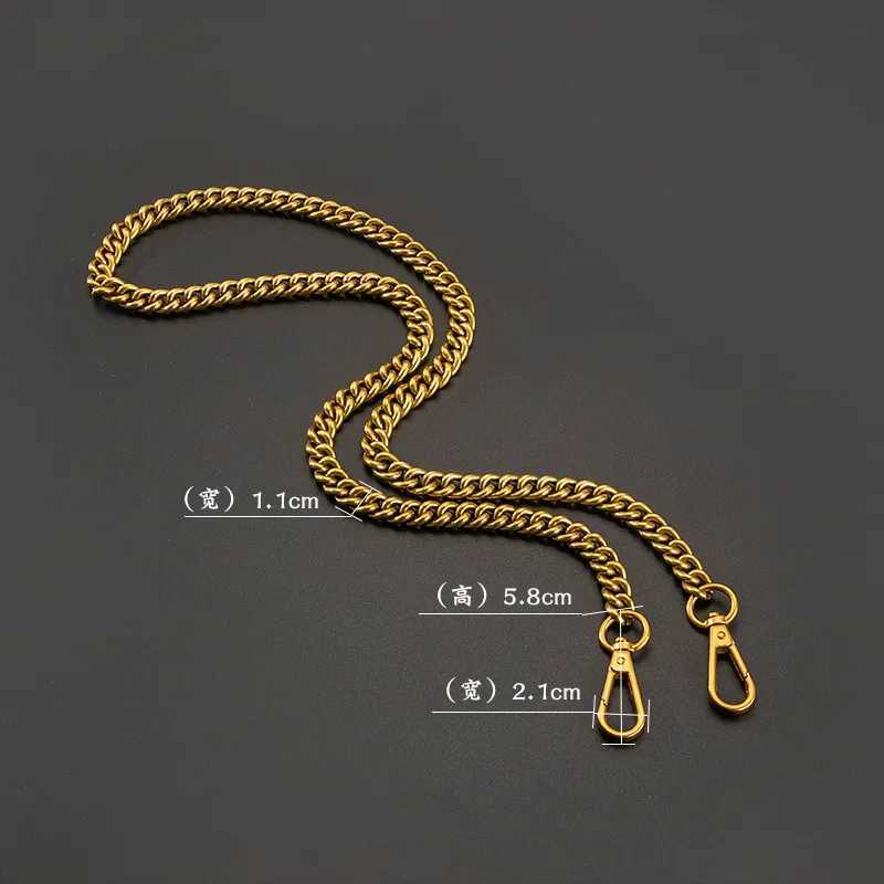 Shoulder Bag Key Chain Bag Women Messenger Bag Strap Replacement Bags Chain Gold Color Bag Parts Accessories XJ250619
