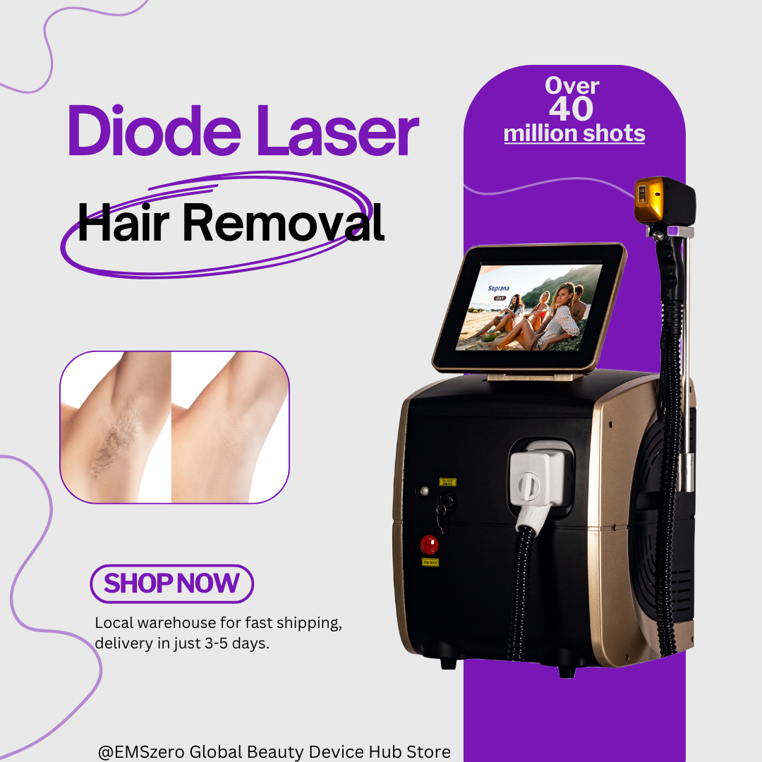Professional Ice Titanium Laser Epilator 3 Wavelengths Diode Laser remove hair Machine Permanent Hair Removal Machine for salon