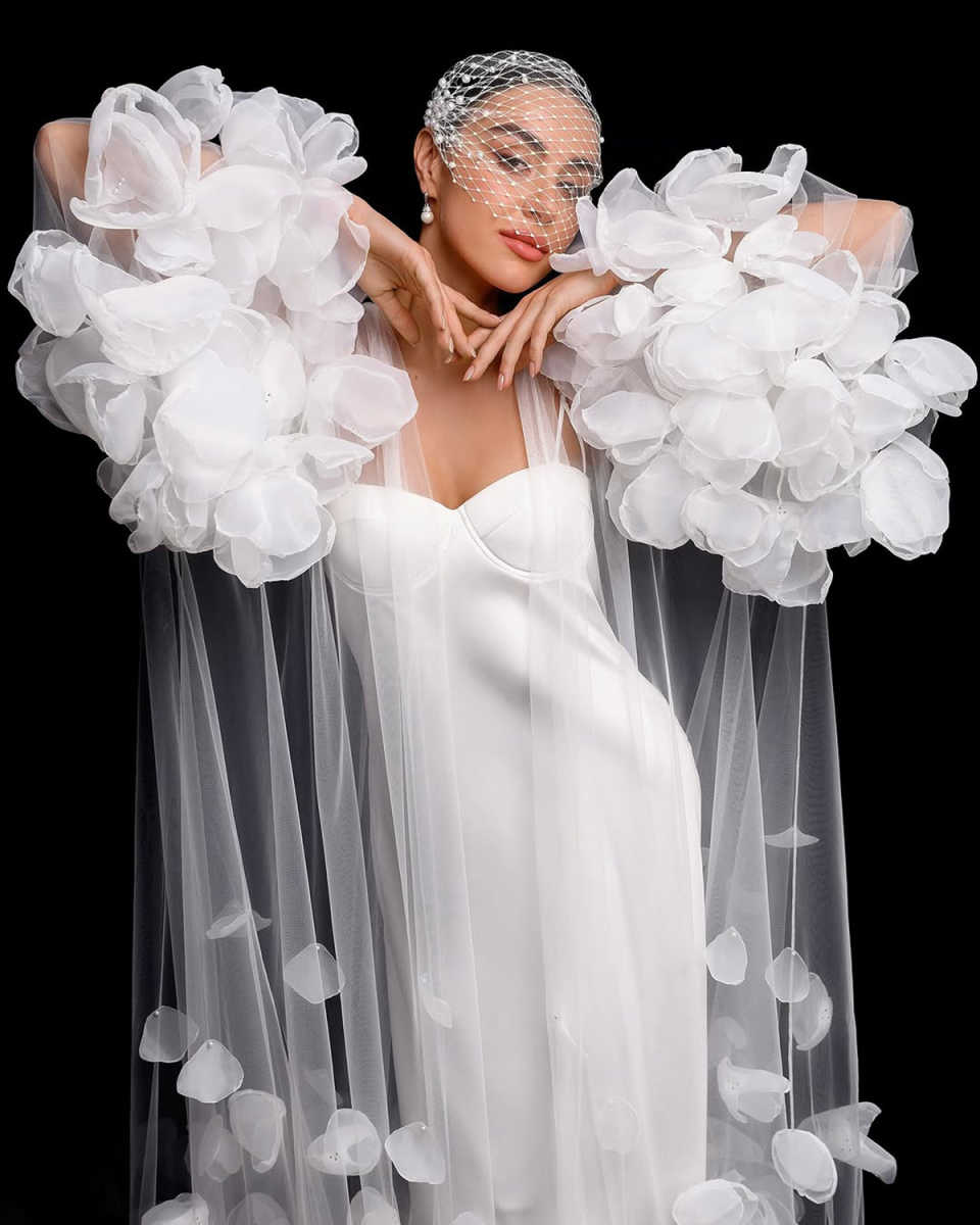 ELegant Tulle Robe Dress Puffy Women Long Sleeves Pregnant Bath Gown Wedding Anniversary Bride Sleepwear Nightwear Custom Made for Photoshoot