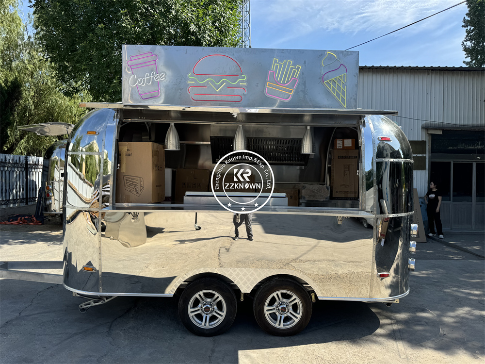 USA Standard Food Truck Beer Mobile Camping Truck BBQ Pizza Hot Dog Cart Concession Food Trailer With Fully Equipped
