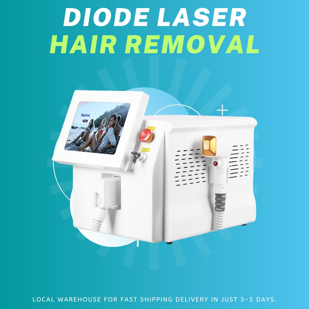 Professional 808nm Diode Laser Hair Removal Machine Three Wavelengths Ice Titanium Permanent Device For Salon