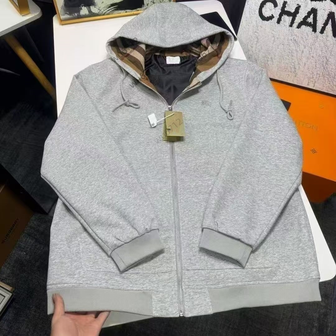 Men's Hoodies British Style Hooded Women's Hoodie Spring And Autumn Zipper Jacket Casual Sweatshirts Cardigan Clothes