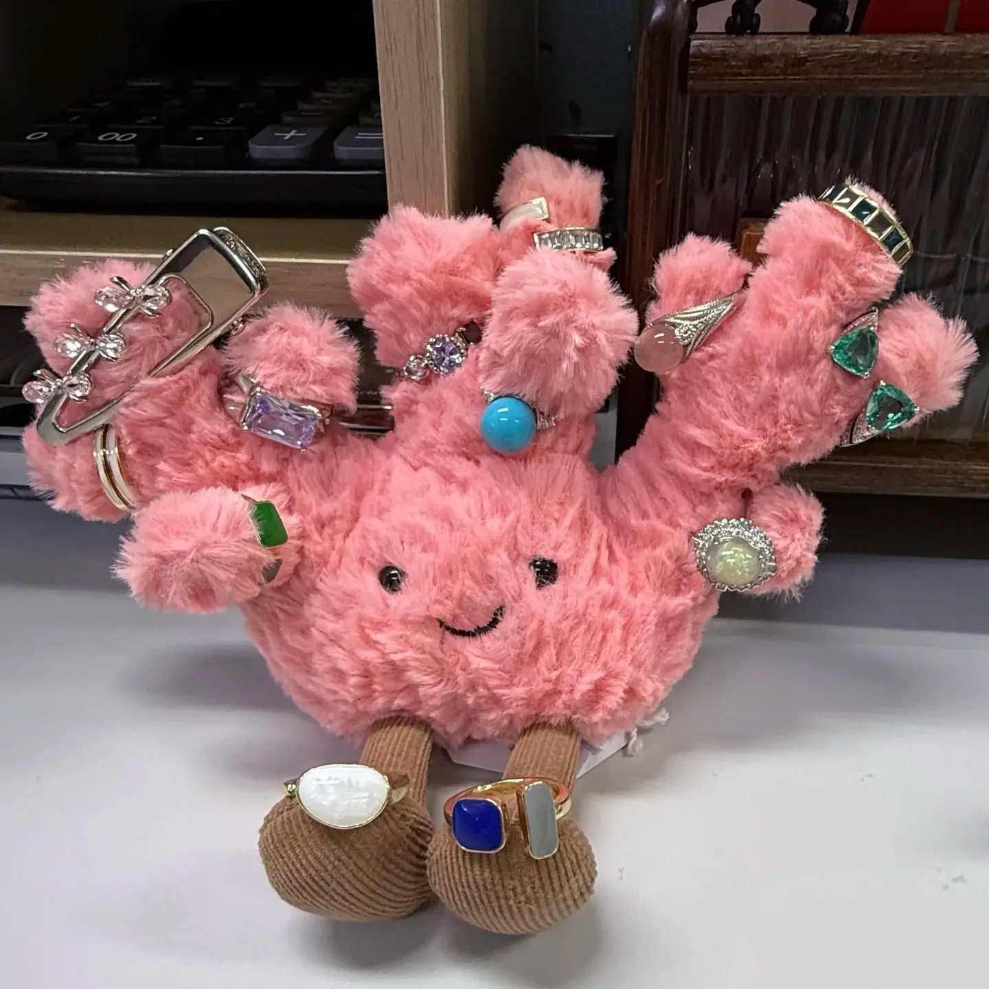 Adorable Jelly Pink Coral Plush Toys Coral Stuffed Dolls Kaii Room Decor Toy Soft Sofa Cushion Kids Birthday Gifts XJ250619