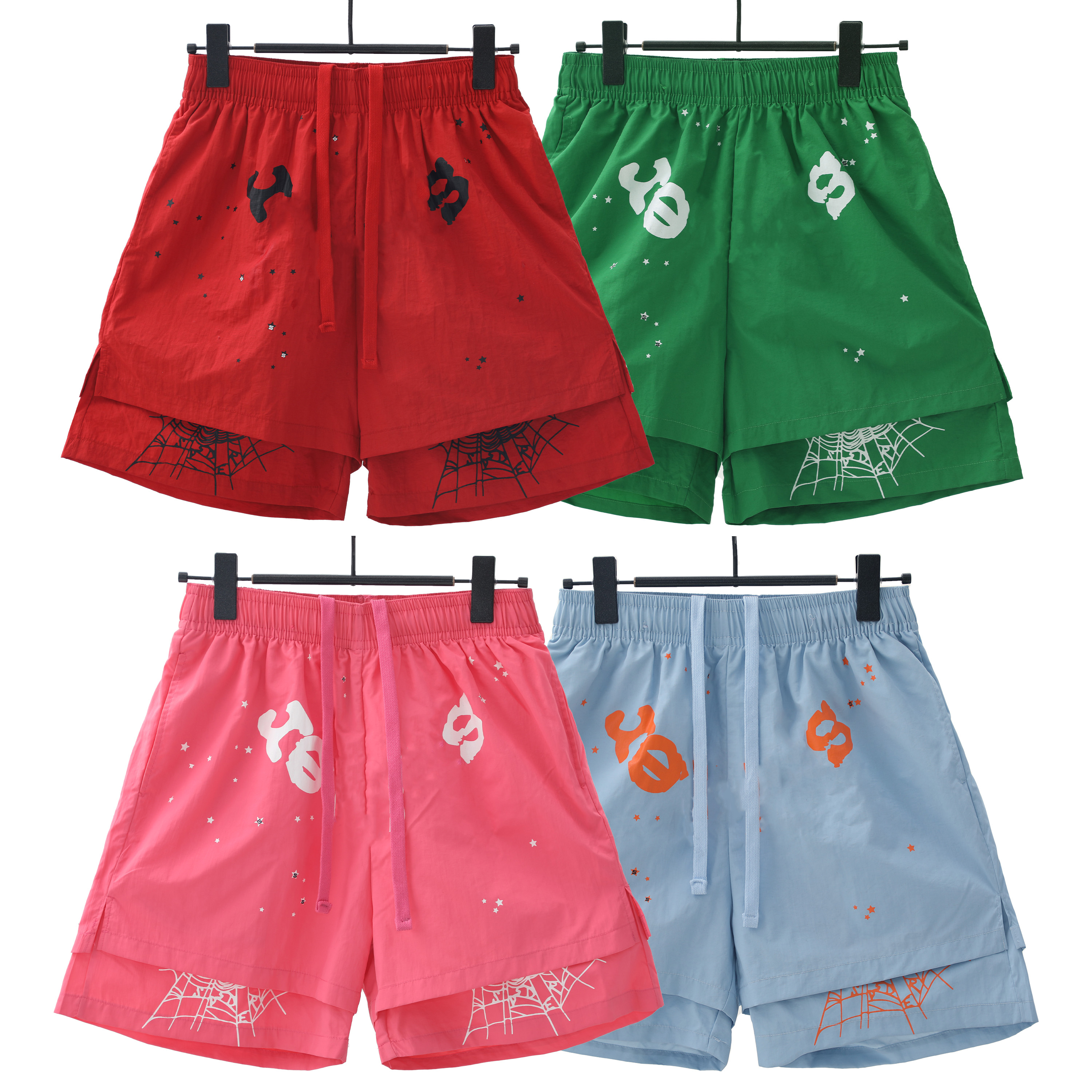 men short designer short spider short Classic printed shorts trendy brand shorts summer shorts web shorts