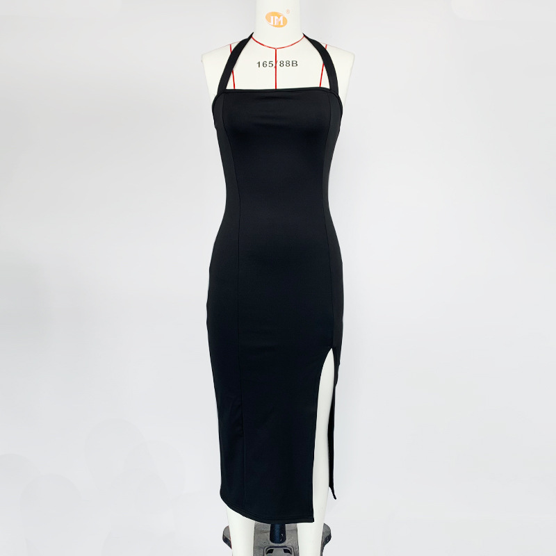 DJ270 Summer new style elegant sexy backless halter dress