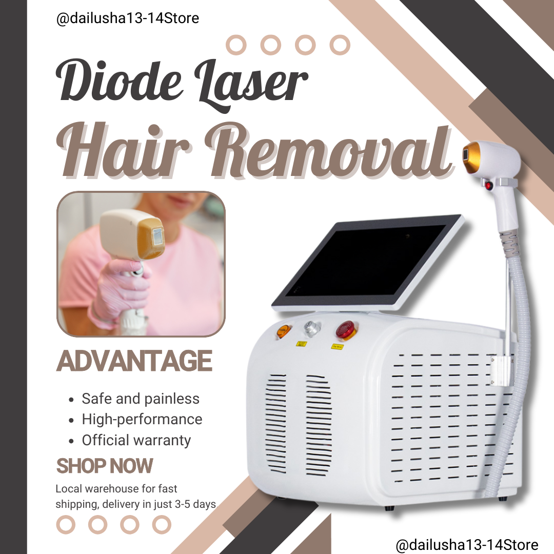 Powerful Alexandrite Ice Platinum Diode Hair Removal Machine Professional 3 wavelengths Painless Permanent Epilator