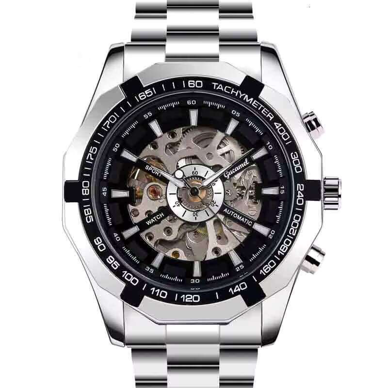 DHgadgets High-Quality Men's Luxury Automatic Mechanical Watch Stainless Steel Case Luminous Waterproof Function 3 Bar Water Resistant Hands