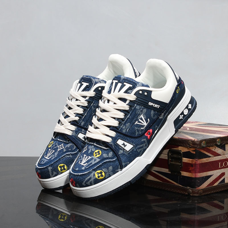 Free shipping Designer Casual Men's Women's Platform Sneakers Trend Printed Embroidery Board Unisex Shoes Plus size 35-44