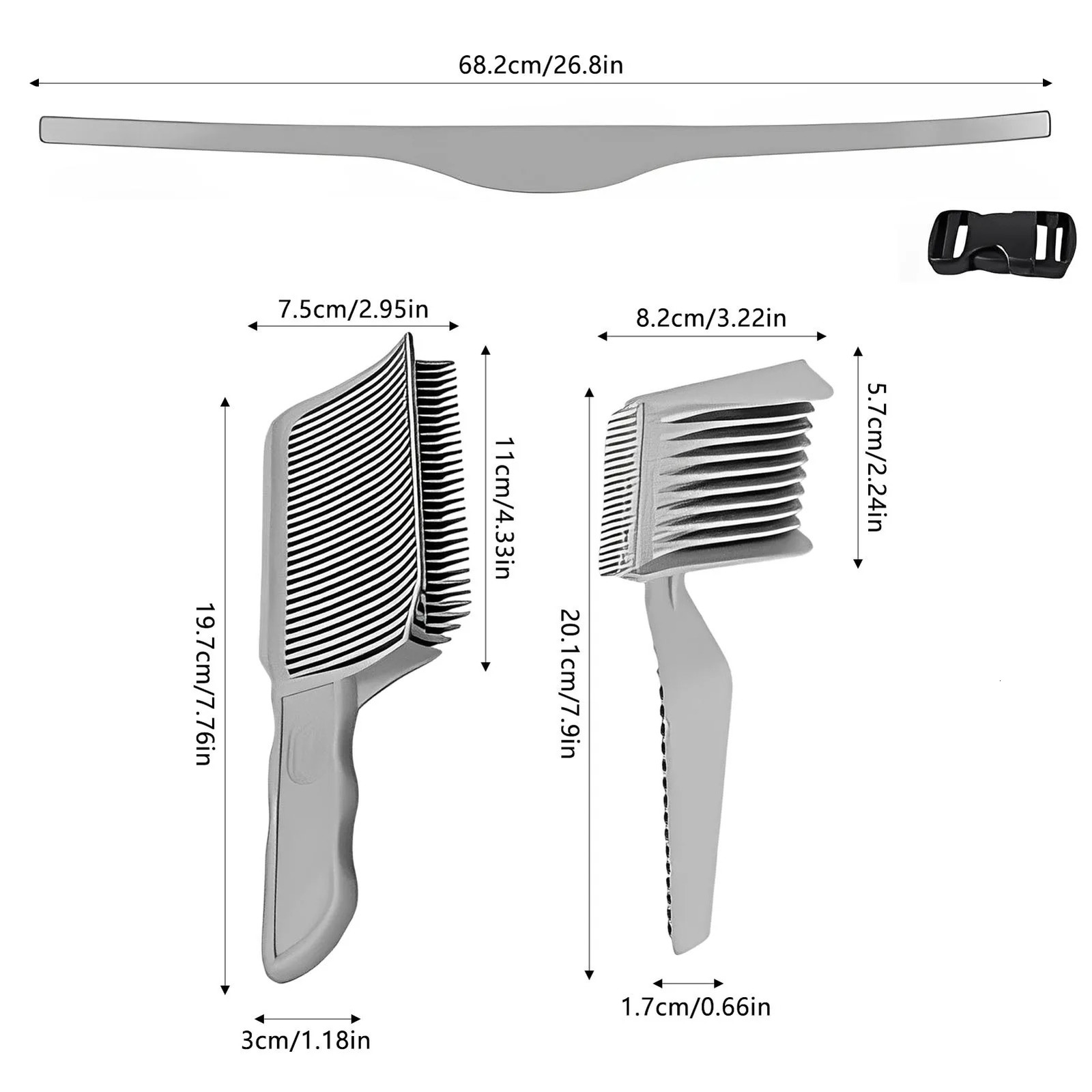 Barber Hair cutting combs set Trimming Neckline Shaving Template and Guide for DIY Haircutting Creating 250610