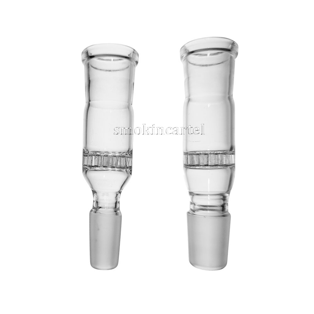 Glass Carbon Filter Adapter with Honeycomb Screen Smoking Adapter 14mm 18mm joint For Hookahs Water Pipes Dab Rig Recycler Bong Beaker
