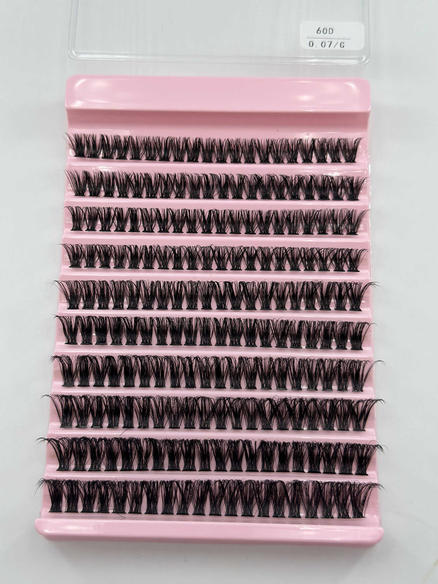 Self-Grafting Large Capacity 10 Rows Hot Melt Cluster Segment False Eyelashes Dense Fluffy Series Eyelashes 250615