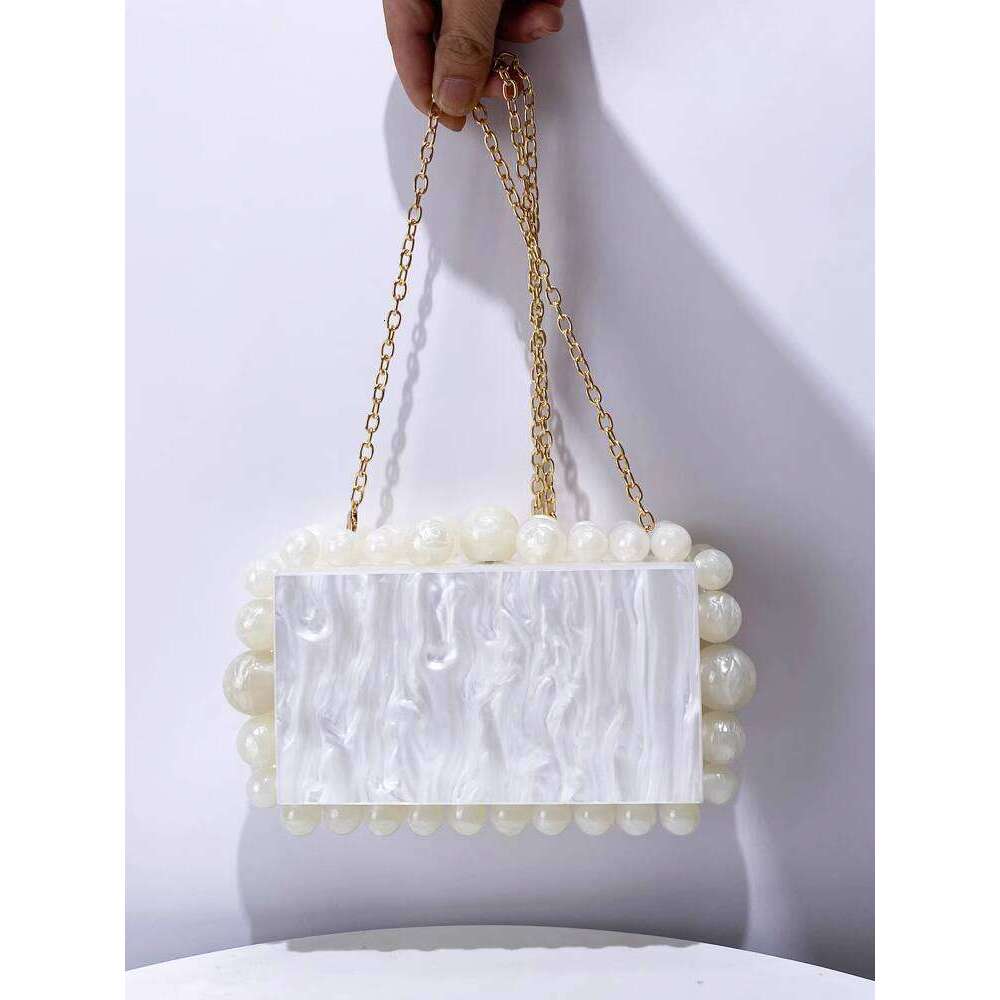 Acrylic Box Evening New Fashion Women s Banquet Chain High end Single Shoulder Crossbody Bag