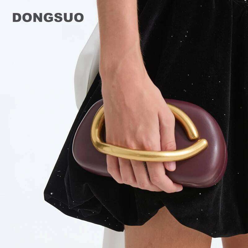 Luxury Bag Gold Closure Box Clutch Bag Women Evening Wedding Party Cute Purse Handbag New Designer
