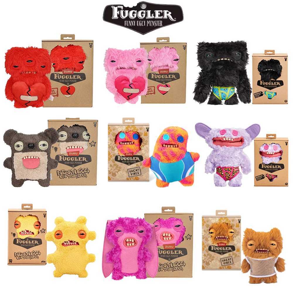 Fuggler Original Plush Toys Ugly Tooth Monster Skerchy Squirrel Mr Buttons Stuffed Doll Annoyed Alien Heart Valentines Day Gift Z250619