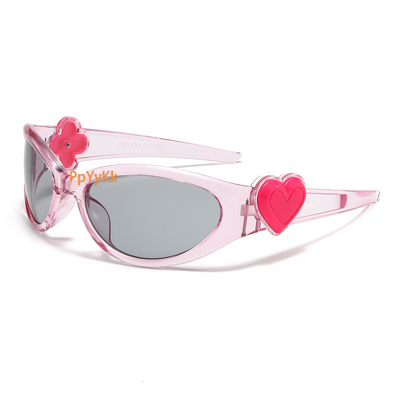 Designer sunglasses Adorable 3D Floral Heart Embellished Y2K Millennial Pastel Sunglasses - Women's Trendy Cute Fashion UV400 Glasses