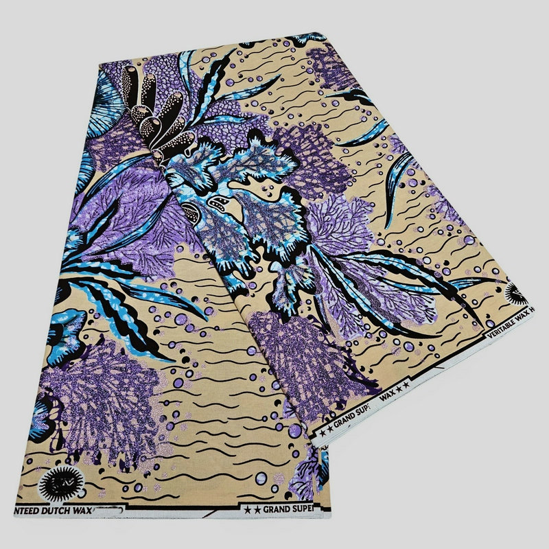 2025 new design, super grand wax fabric, printed with shinning glitter satin wax, for wedding, party, festival celebration