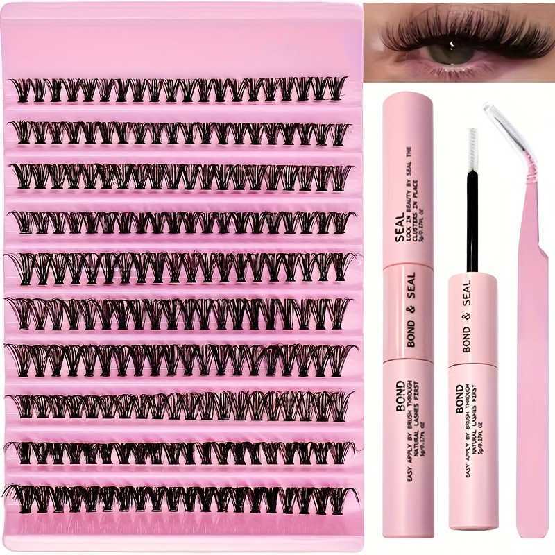 30D/40D/80D Segmented Eyelash False Eyelashes Large Capacity DIY Eyelash Set + Double-Ended Glue + Tweezers 250615