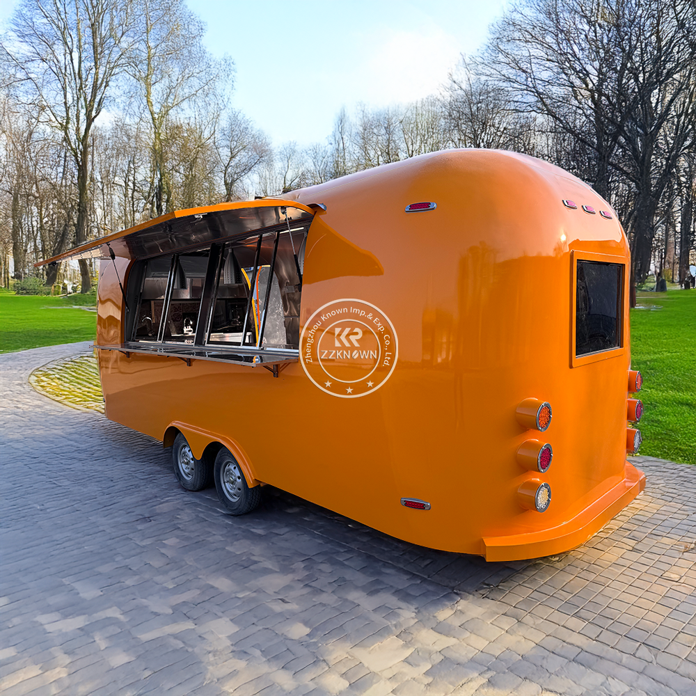 Concession Food Truck Fully Equipped Catering Trailer Large Customized Fast Food Truck OEM Pizza Trailer With Full Kitchen