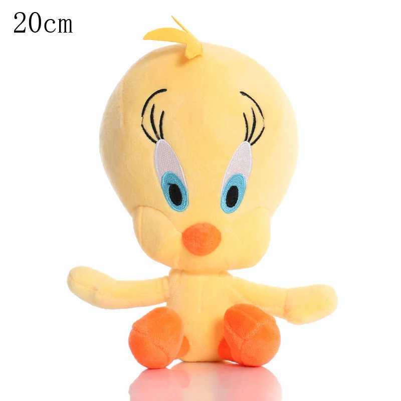 New 20cm Classic Looney Tunes Bugs Bunny Cartoon Fed Doll Tweety Cyclone Dfy Plush Toy Figure Childrens Gifts Y250619 Y260128