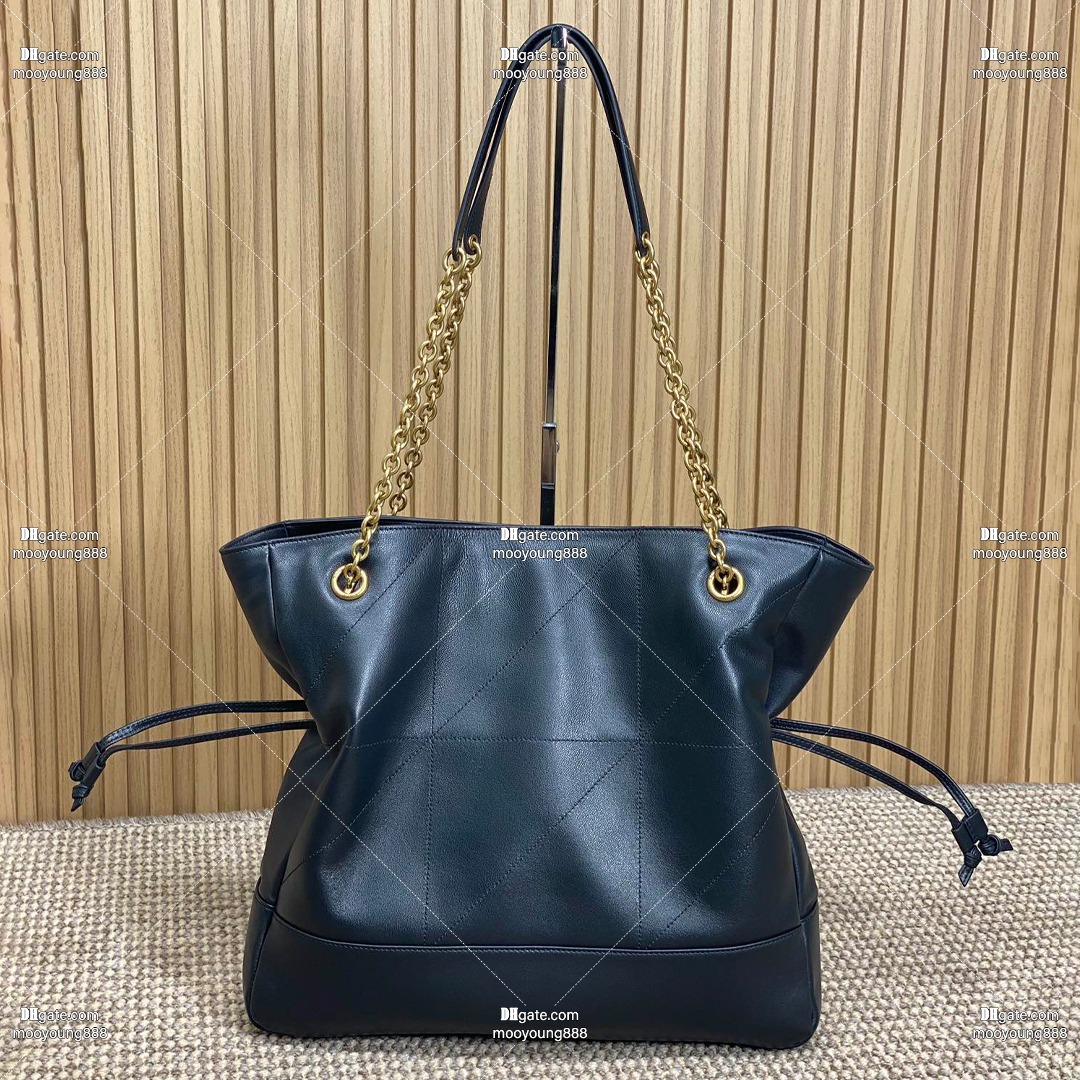 12A Upgrade Mirror Quality Designer Tote Bag Jamie Shopping Bags Medium Handbags 35cm Lambskin Leather Bags for Women Black Shoulder Hobo Bag 809824