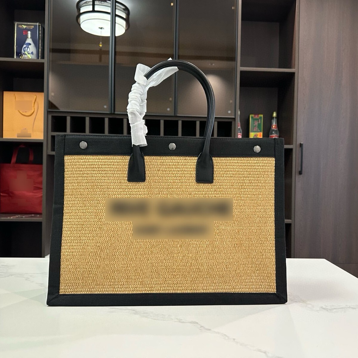 Designer Bag Straw Woven Shopping Bag Women S Straw Woven Tote Bag Large Capacity Canvas Handheld Shopping Bag Portable Lightweight Luxury Bag Pouch