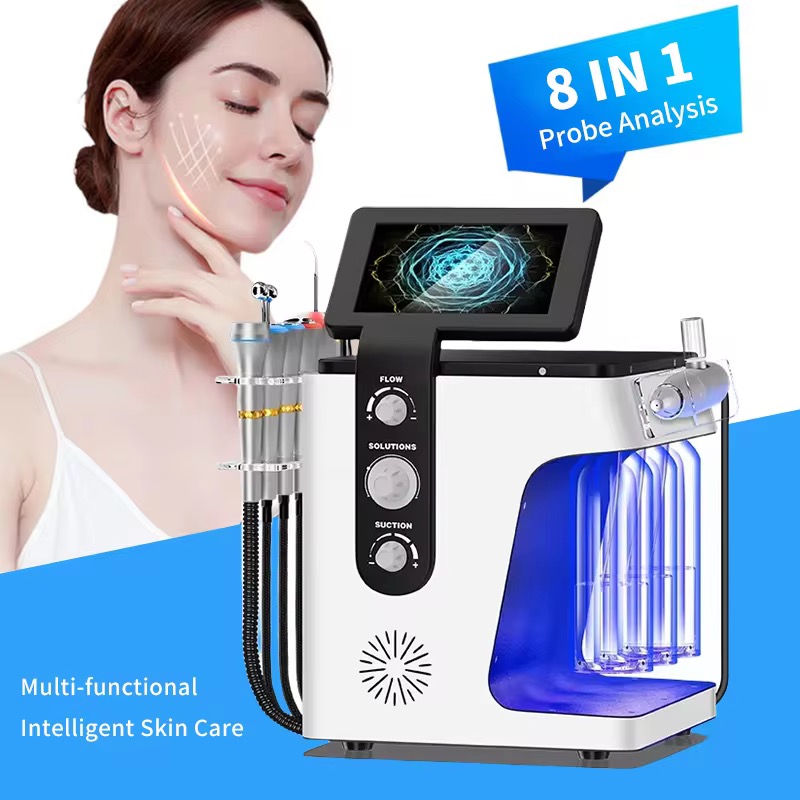 Wholesale Multifunctional 8 in 1 Skin Tightening Lifting Hydro Glow Beauty Device Infusion Facial Machines Beauty Equipment