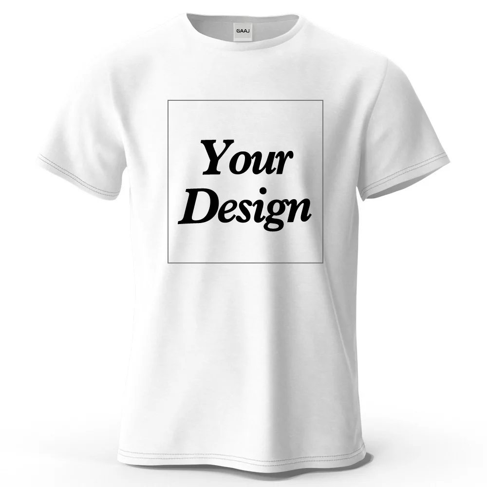 Custom T shirt Customized tshirt Personalized Tee Shirt Diy Print Your Photo Brand Logo Text Men Women 100% Cotton Premium Gift