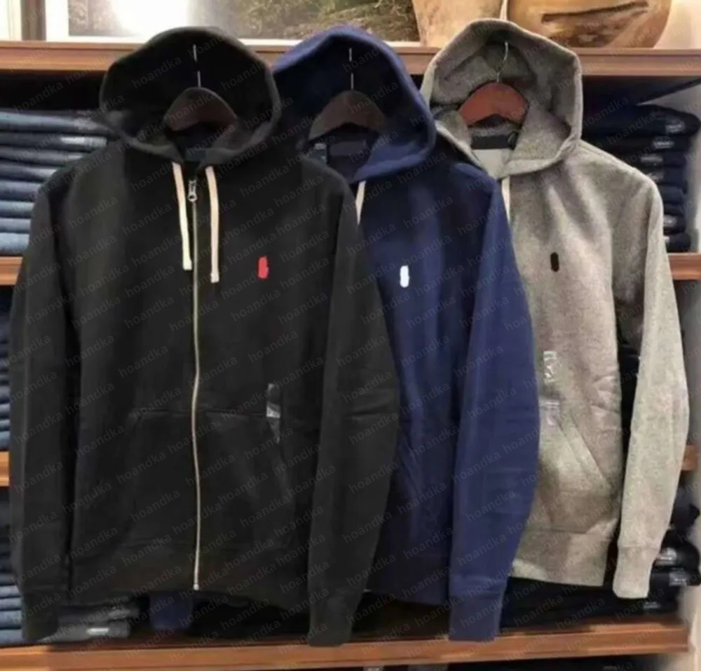 Designer Mens Polo Hoodies Men Women Plolo Tracksuit Cotton hoodie Polo jacket zip up hoodie polo long sleeve Sweatshirts polo hooded jacket coat size S-3XL