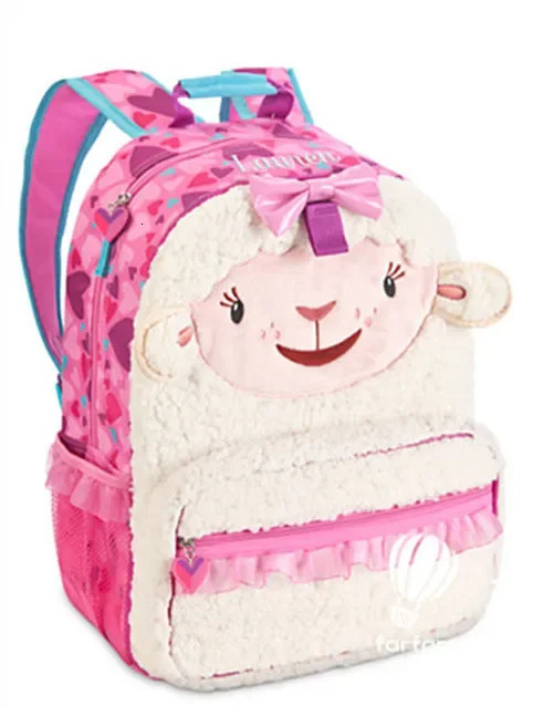 Cute Lambie Lamb Plush Bag Anime Backpack Children School Bags for Girls Kids Schoolbag Kawaii Primary School Backpacks 250618