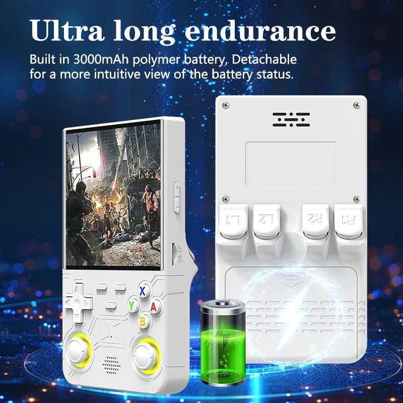 New R36 ultra retro handheld game console 4.0-inch open-source Linux system 128GB portable video player handheld game console XJ250619