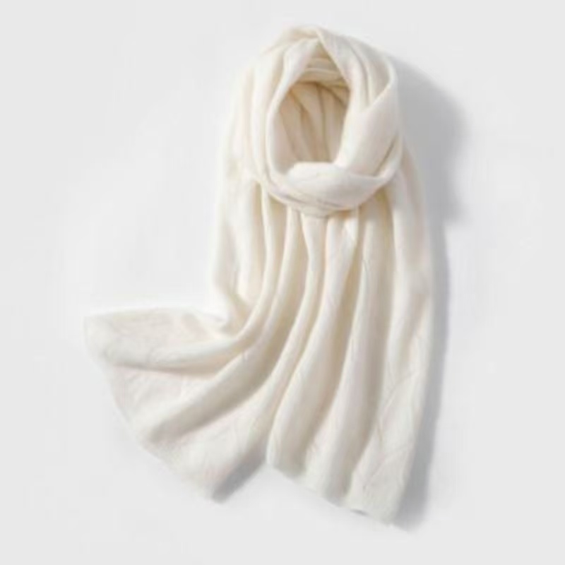 T1008 new 100% cashmere scarf women's short Korean version autumn and winter warm neck knitted