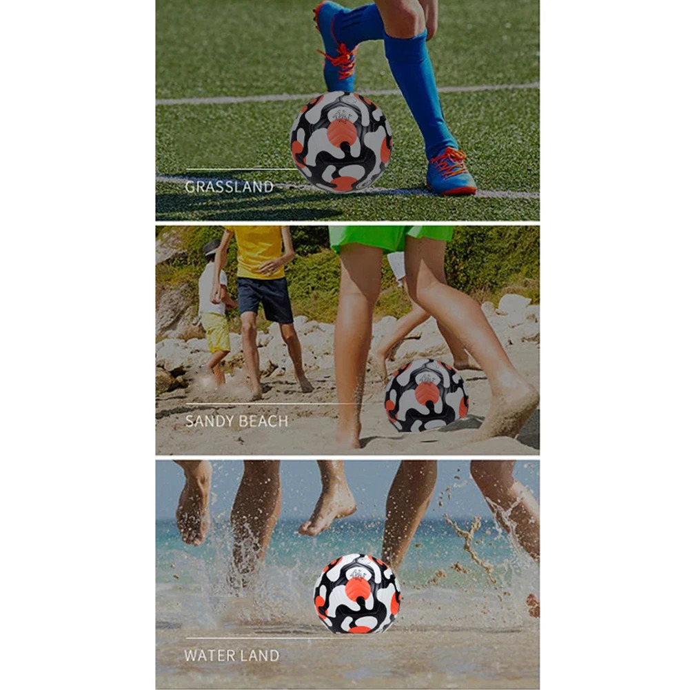 All-Weather Football Ball Stylish Football Match Ball Adults Youth Soccer Ball for Training Matches Suitable for All Grounds 250619