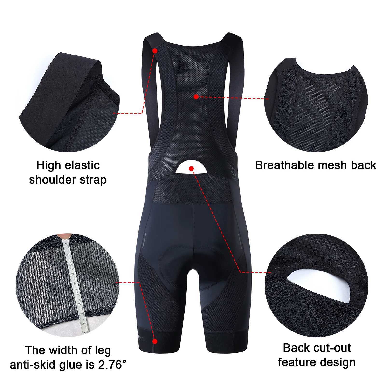 YKYWBIKE Cycling Bib Shorts Men Outdoor Wear Bike Ride 6 Hours Padded Riding Bib Tights Bicyc Mens Cycling Clothing Mtb ShortXJ250619