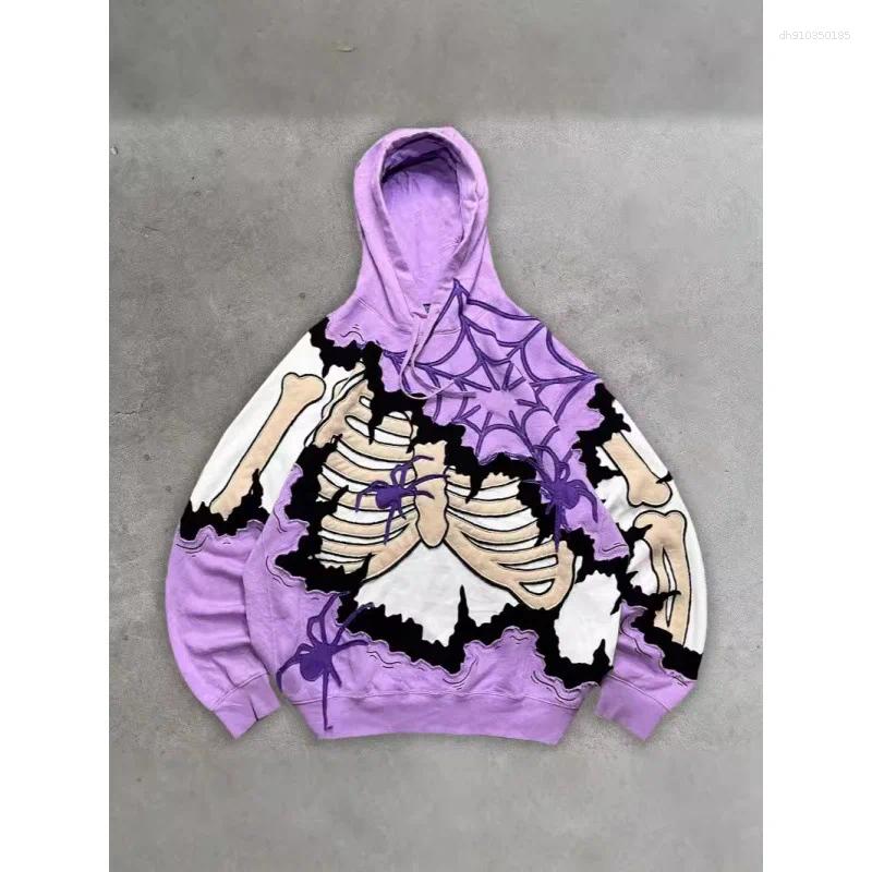 Men's Hoodies 2025 Fashionable Gothic Harajuku Skeleton 3D Printed Hoodie For Boys Trendy Brand Sweatshirt
