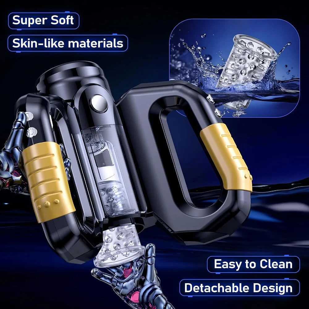 Automatic Gamepad Male Masturbators with 10 Thrusting Rotating Sex Toys for Men with Cell Phone holder Magnetic Attachment 18+ R250619
