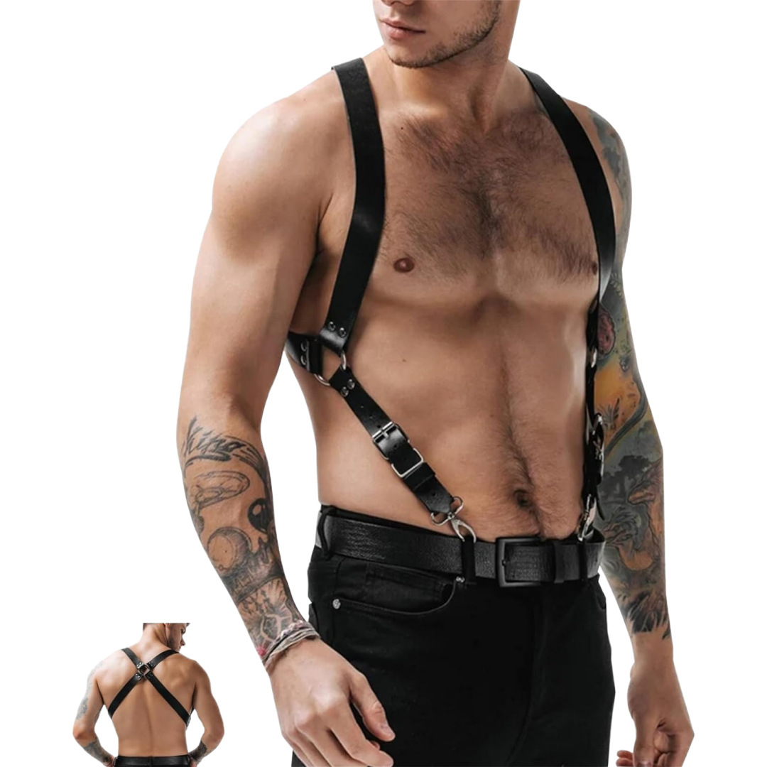 Stage Wear Dance Accessories Men's belt body restraint shoulder strap