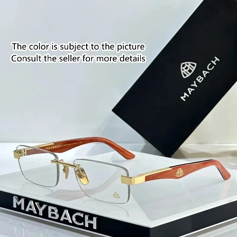 High quality MAYBACH Luxurious Quality Designer Sun glasses for Men and Women Classic Goggle Beach Retro Lens Fashion Eyeglasses With Box glasses Size 56-18-140