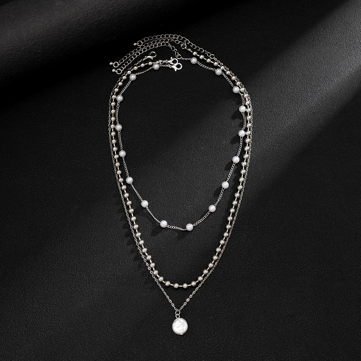 2025 Luxury Premium Pearl-Spliced Men's Trendy Hip Hop Streetwear High-End Layered Collar Chain Minimalist Stylish Personalized Statement Jewelry